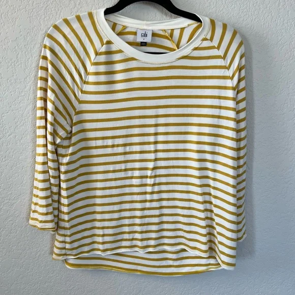 CAbi Tops Cabi The Dreamer Standard Sweatshirt 5929 Yellow